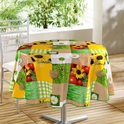 Nappe ronde Patchfleur DOUCEUR D'INTÉRIEUR