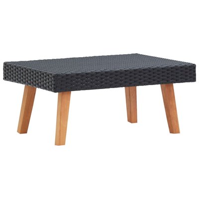 Table basse de jardin en résine tressée HOME MAISON