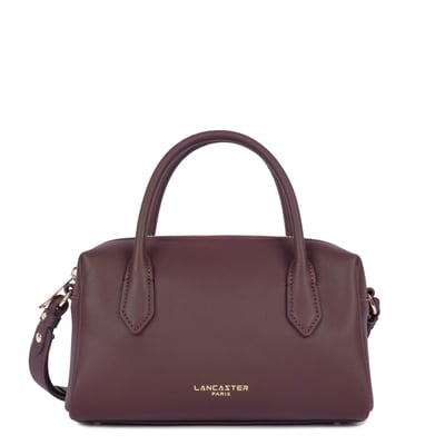 Sac trotteur zippé en cuir, DONNA CUBE LANCASTER