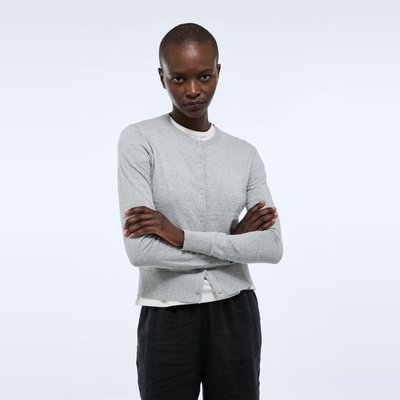 Cardigan boutonné en coton MONOPRIX