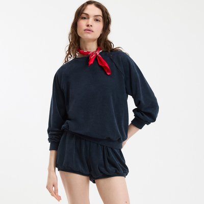 Sweatshirt aus Frottee mit Stickerei auf dem Rücken LA REDOUTE COLLECTIONS