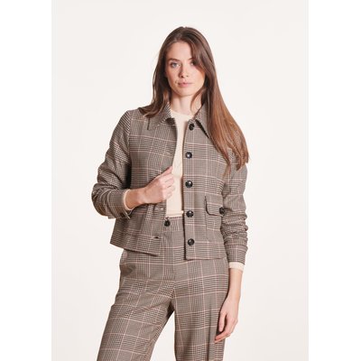 Veste courte à carreaux LA FEE MARABOUTEE