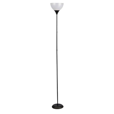 Lampadaire métal noir 22x22x185cm WADIGA