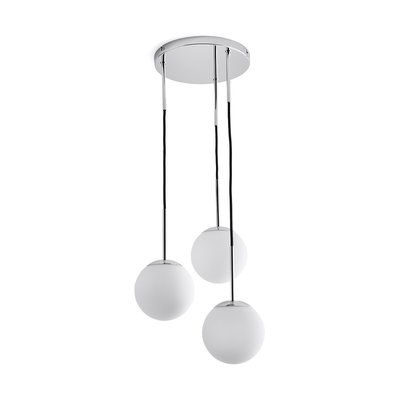 Suspension grappe métal fer et opaline, Theide LA REDOUTE INTERIEURS
