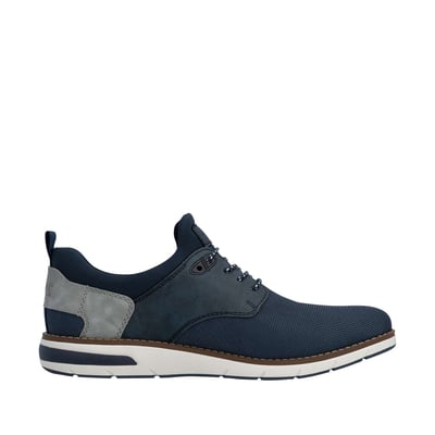 Sneakers bleu marine à talon plat avec une fermeture slip-on bicolore RIEKER