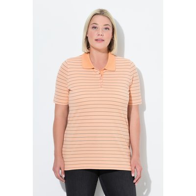 Polo rayé en tissu piqué, manches courtes ULLA POPKEN
