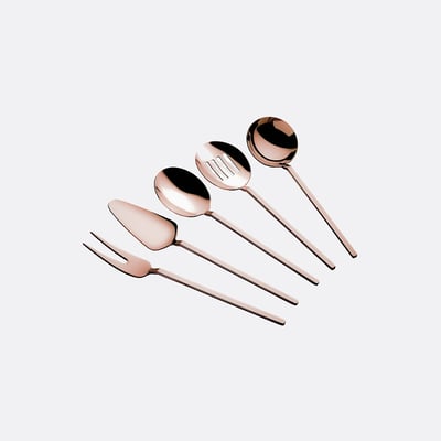 Столовые приборы для сервировки, 5 шт Carre Titanium / Карре Титаниум SO'HOME