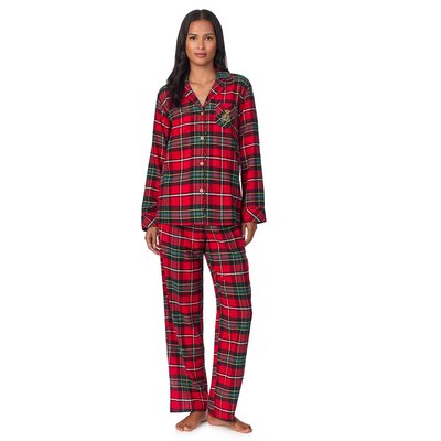 Pyjama à carreaux, manches longues LAUREN RALPH LAUREN