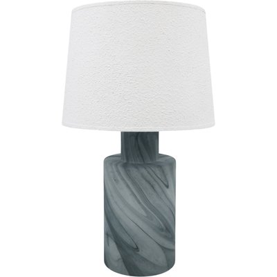 Lampe de table élégante en verre  et abat jour tissu RECOLLECTION