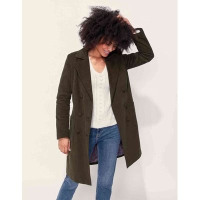 Manteau velours côtelé uni mi-long BARINA LA FIANCÉE