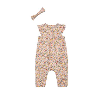 Ensemble combinaison + bandeau imprimés VERTBAUDET