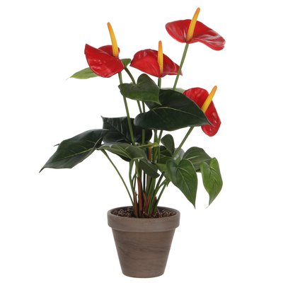 Plante artificielle ANTHURIUM MICA DECORATIONS