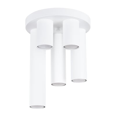 Plafonnier Acier Blanc GU10 5 Lagos EDEN