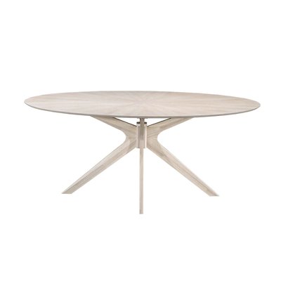 Table repas ovale 180 cm placage chêne ZAGO