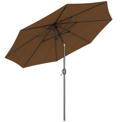 Parasol de terrasse Métal Marron OUTSUNNY