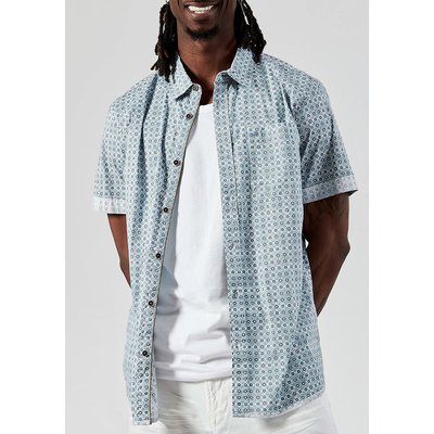 Chemise slim popeline à motifs KAPORAL