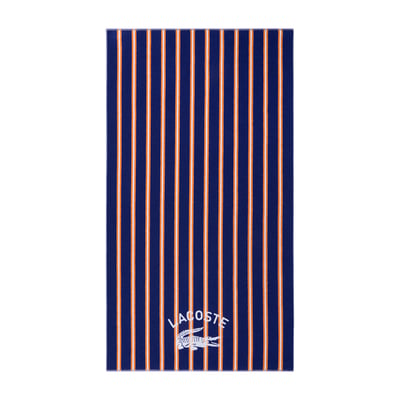 Serviette de plage en coton, L SUNSTRIPE LACOSTE HOME