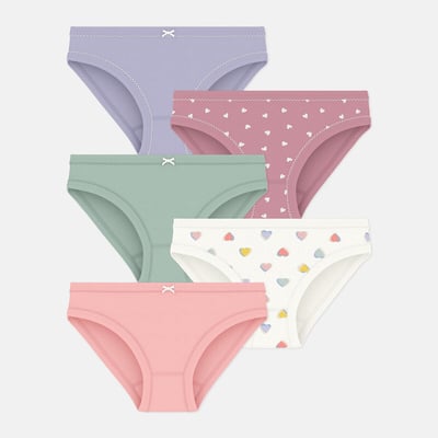 Set van 5 slips in katoen PETIT BATEAU