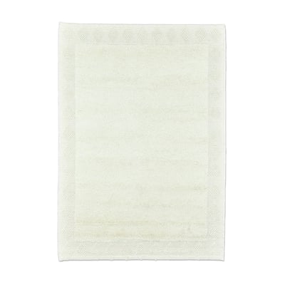 Tapis salon Bergen tissé main laine naturelle THEKO