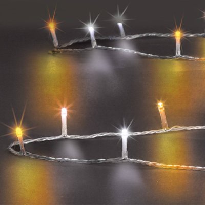 Guirlande lumineuse extérieur 500 LED blanc chaud blanc froid 50m FEERIC LIGHTS & CHRISTMAS