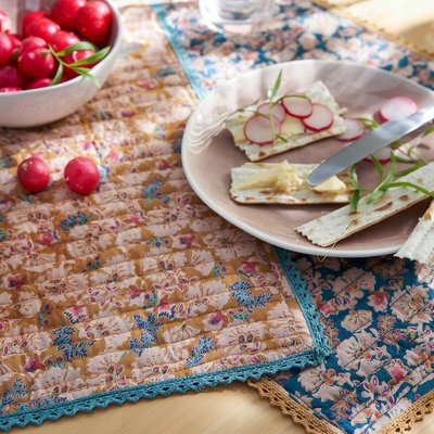 Lot de 2 sets de table, voile de coton, Jadav LA REDOUTE INTERIEURS