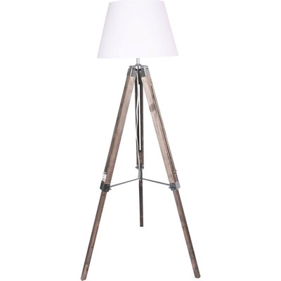 Lampadaire en bois trépied élégant RECOLLECTION
