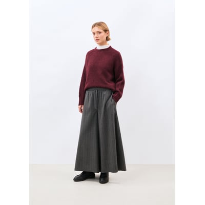 Pull en maille bouclette col rond HUMILITY