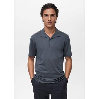 Polo col bowling en lyocell MANGO MAN
