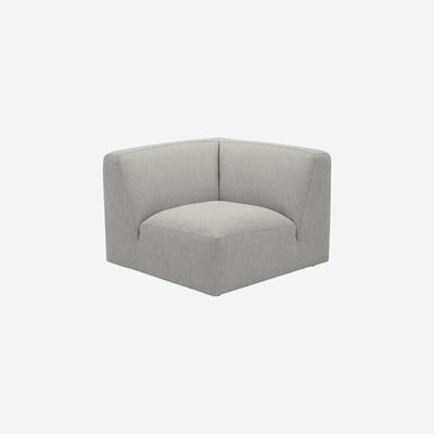Fauteuil d'angle en tissu CREMI HABITAT