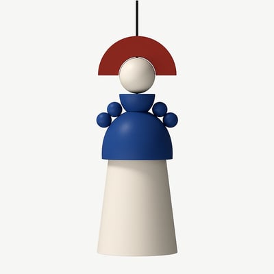 Подвесной светильник из керамики, Крестьянка SO'HOME