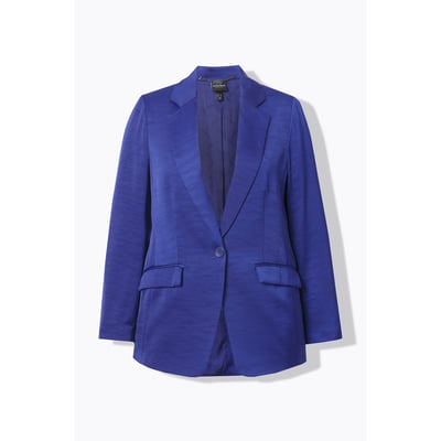 Blazer en tissu texturé avec col à revers ULLA POPKEN