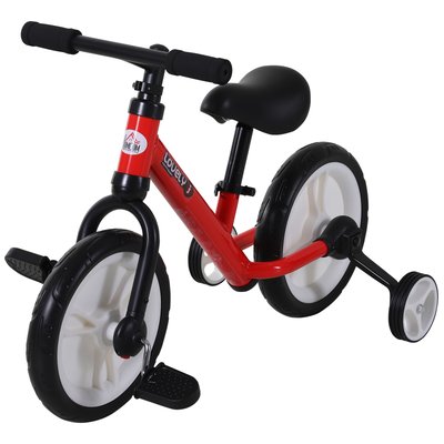 Vélo d'équilibre pour enfants Acier Rouge HOMCOM