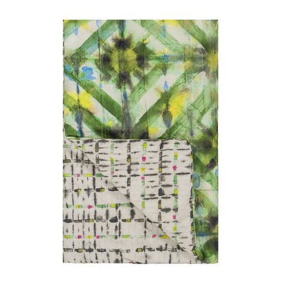 Courtepointe imprimée en gabardine de coton, PARQUET BATIK FOREST DESIGNERS GUILD