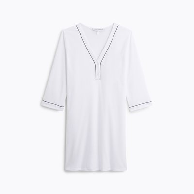 Chemise de nuit courte col v en jersey, ÉLÉONORE LAURENCE TAVERNIER