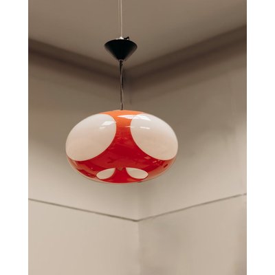 Suspension Space Age rouge Sonia N°92 - Bon état DEBONGOUT