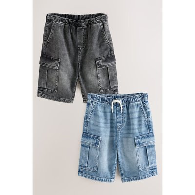 Short cargo en jean , lot de 2 NEXT
