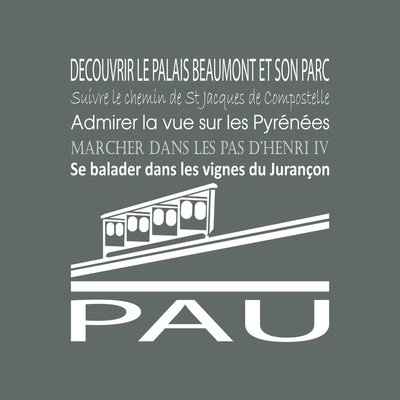Tableau Mural Pau RÉGIONALISME CEANOTHE