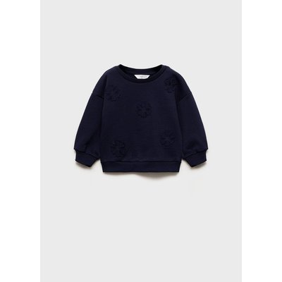 Sweat-shirt coton détails brodés MANGO BABY