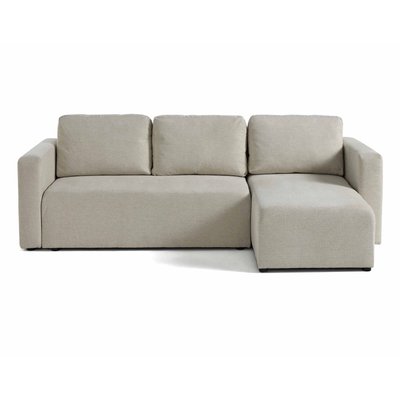 Canapé d'Angle Convertible en Tissu texturé 4 places - CANOPY LISA DESIGN