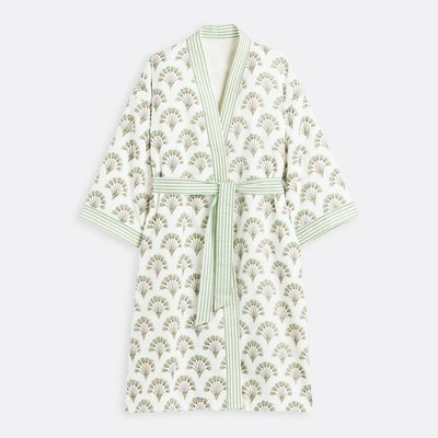 Joyce Printed Terry Towelling Bath Robe LA REDOUTE INTERIEURS