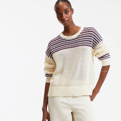 Pull col rond en grosse maille LA REDOUTE COLLECTIONS