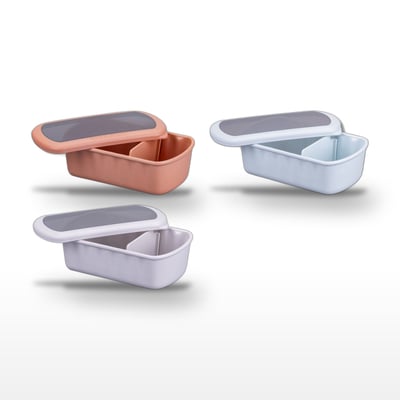 Lot de 3 lunch box 1L avec 3 ustensiles de cuisine STORAGE FACKELMANN