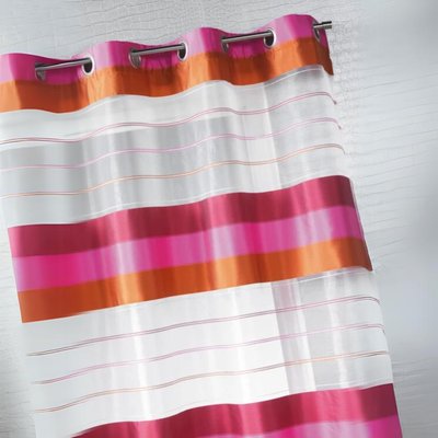 Voilage organza aux rayures horizontales HOME MAISON