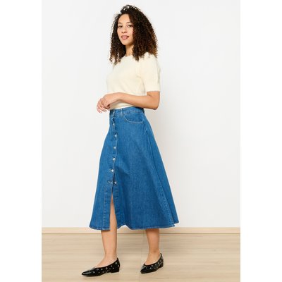 Jupe mi-longue en denim LOLALIZA