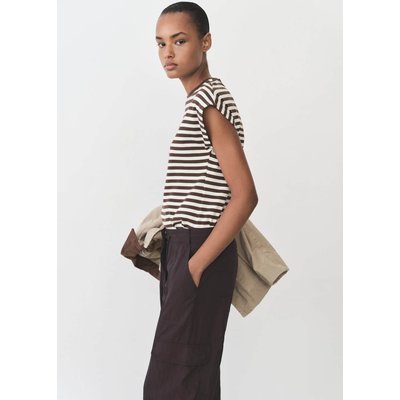 T-shirt manches courtes rayures MANGO