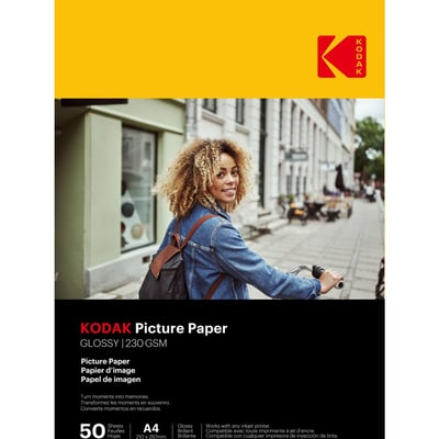 Papier photo instantané 50 feuilles A4 brillante 230gsm KODAK