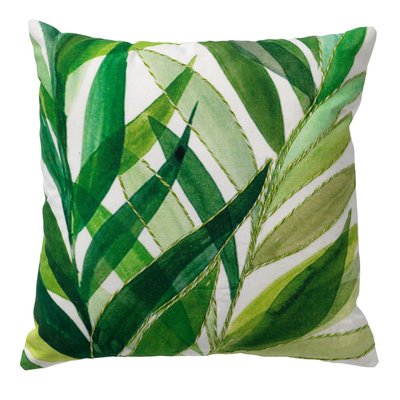 Housse de coussin Livistona - Blanche, 45x45 cm DUTCH DECOR