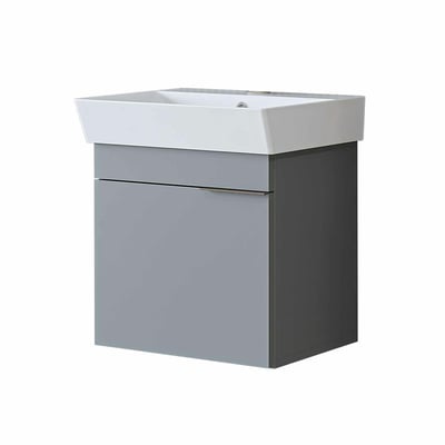 Meuble vasque 49 cm 1 porte NORIA PIER IMPORT