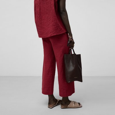 Pantalon longueur cheville en coton ADOLFO DOMINGUEZ