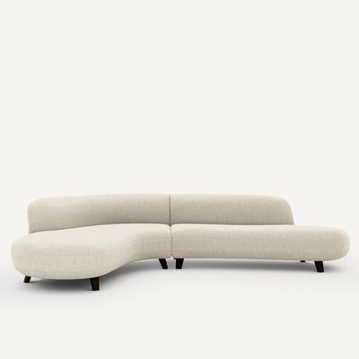 Canapé d’angle polyester bouclette, Rosebury AM.PM